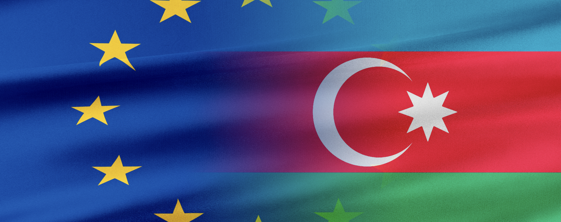 EU and Azerbaijan flags