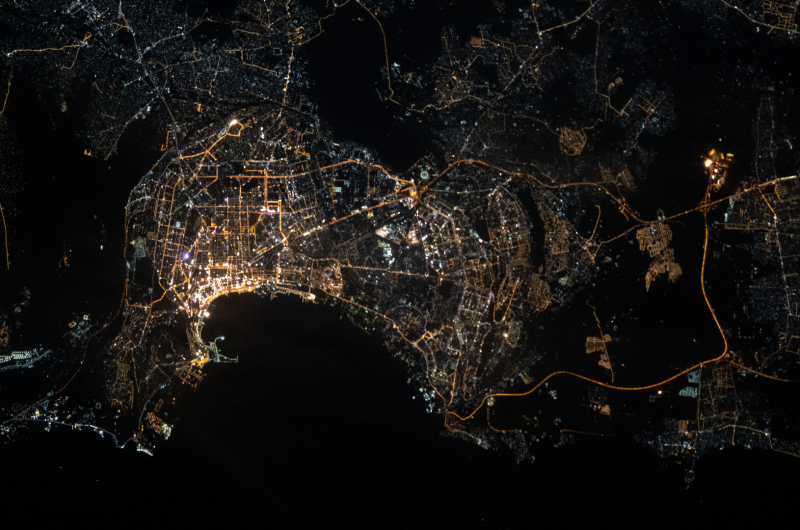 The night lights of Baku, Azerbaijan